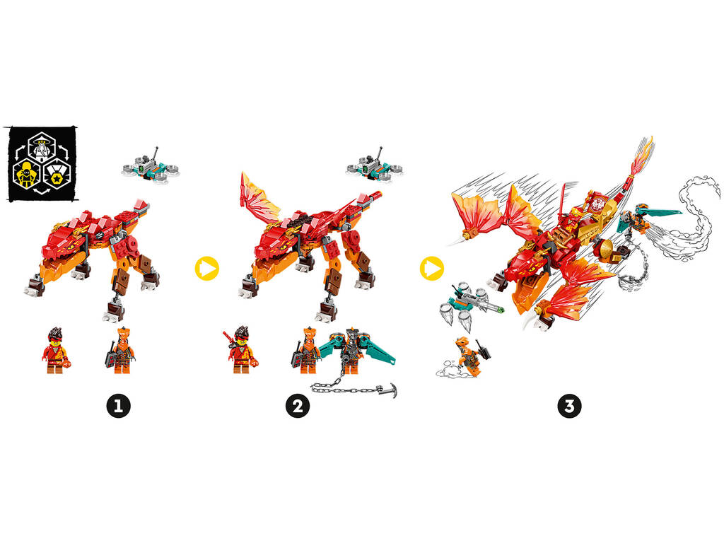 Lego Ninjago Fire Dragon EVO de Kai 71762