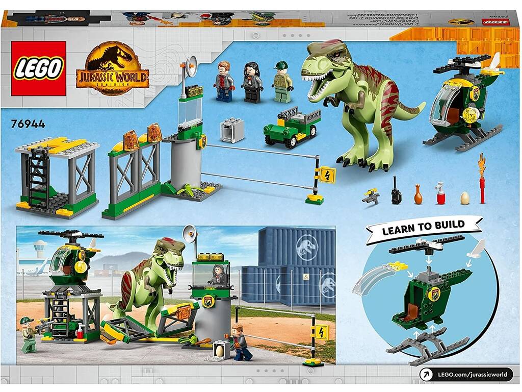 Lego Jurassic World Escape do Dinossauro T. Rex 76944