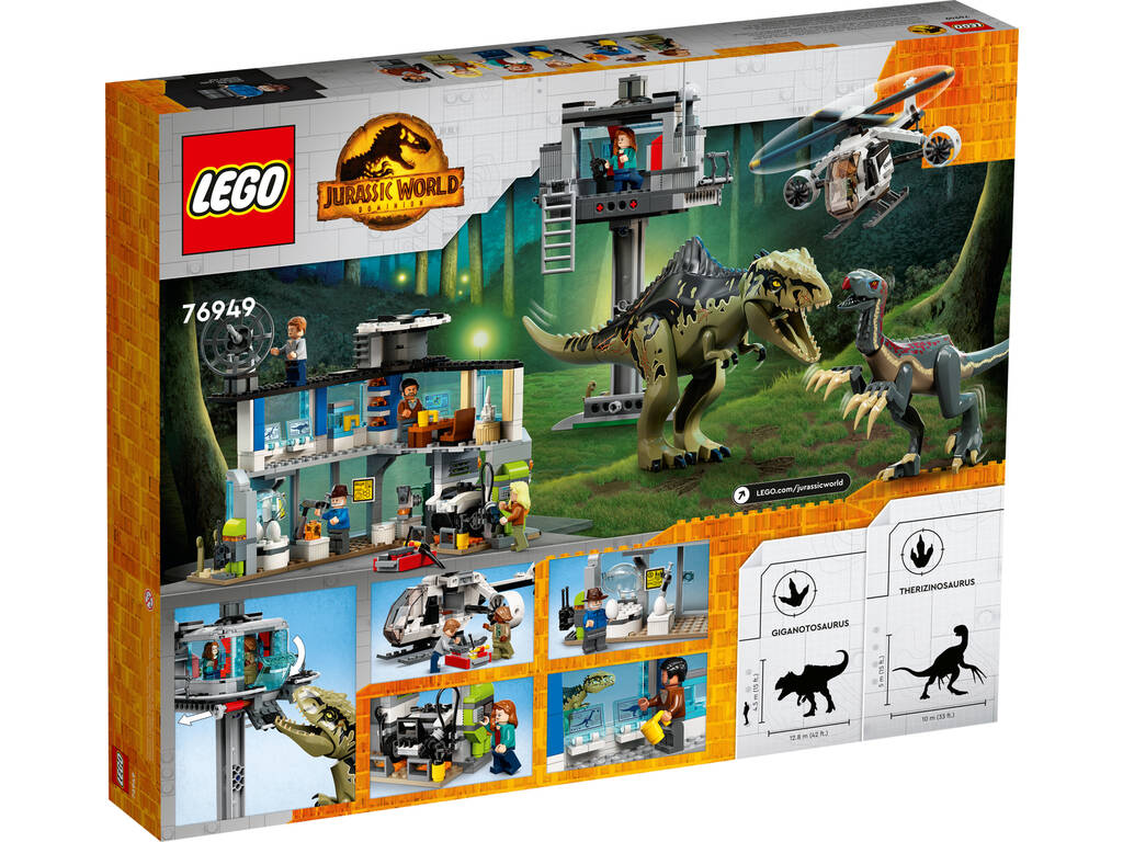 Lego Jurassic World Giganotosaurus et Therizinosaurus Attack 76949