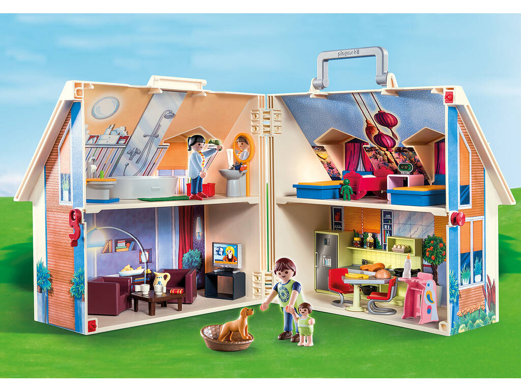 Playmobil Maison de poupée Mallette de maison de poupée 70985