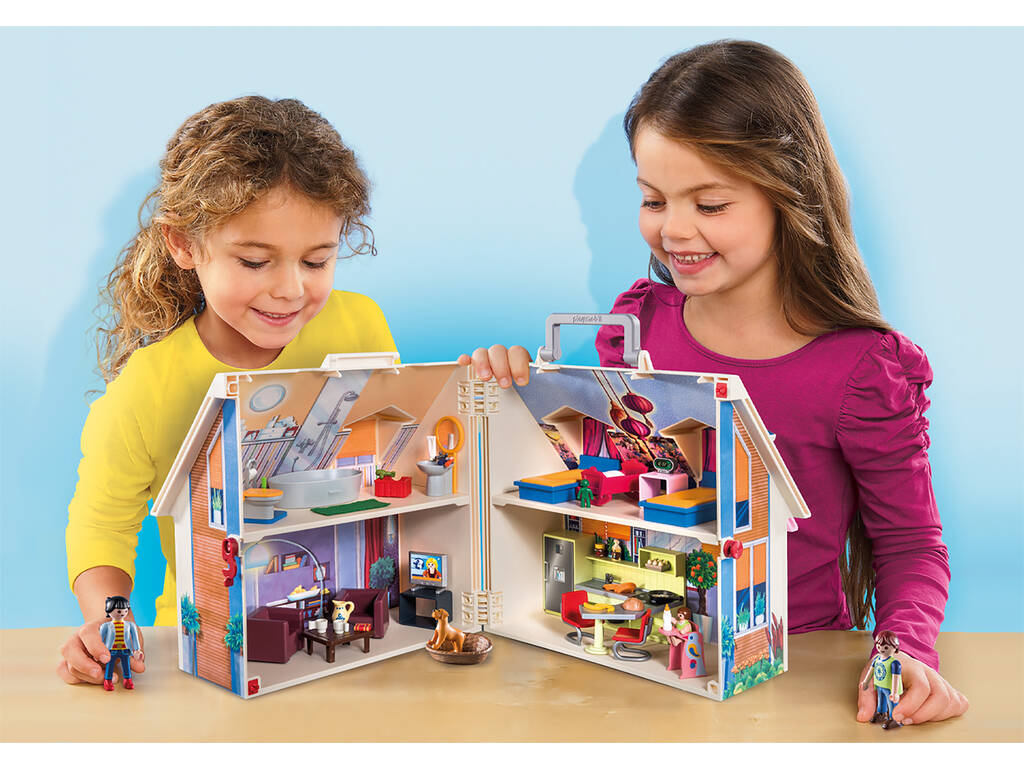 Playmobil Maison de poupée Mallette de maison de poupée 70985