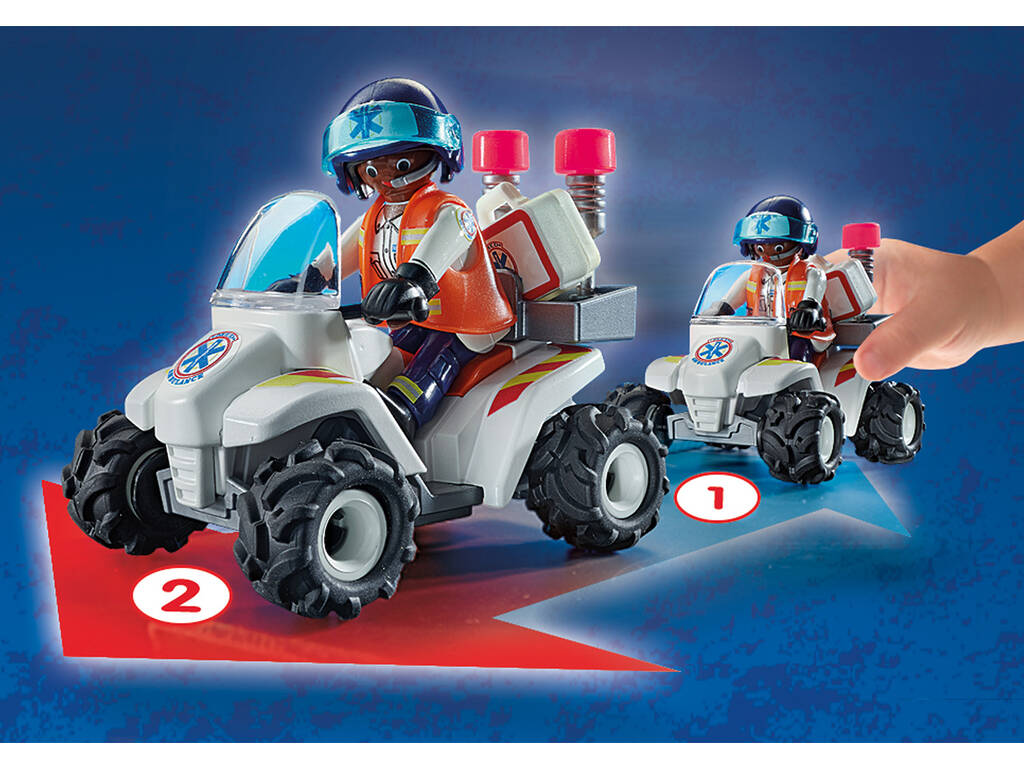 Playmobil Soccorso Speed Quad 71091
