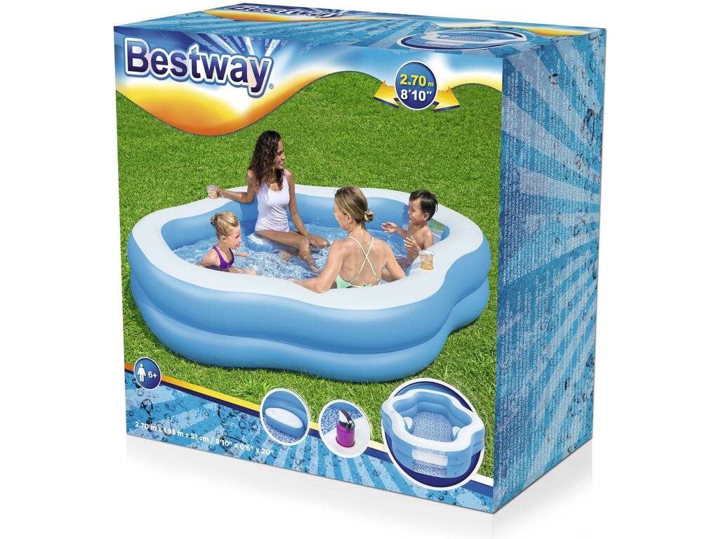Piscine Gonflable Familiale Splashview 270 x 198 x 51 cm Bestway 54409