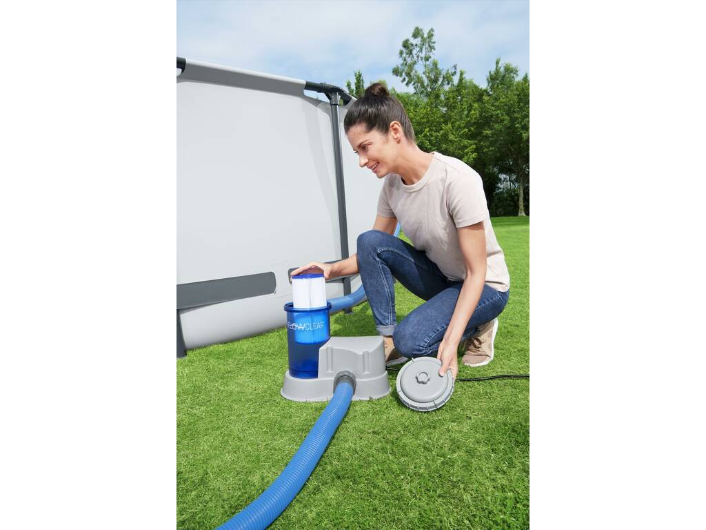 Pompa con filtro Trasparente a Cartuccia 5.678 L/H Bestway 58675