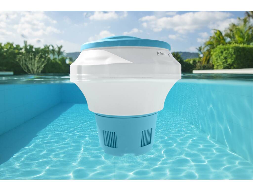 Dispenser per Compresse di Cloro con Coperchio di Protezione Bestway 58668