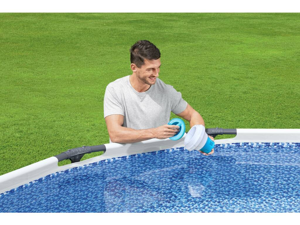 Dispenser per Compresse di Cloro con Coperchio di Protezione Bestway 58668