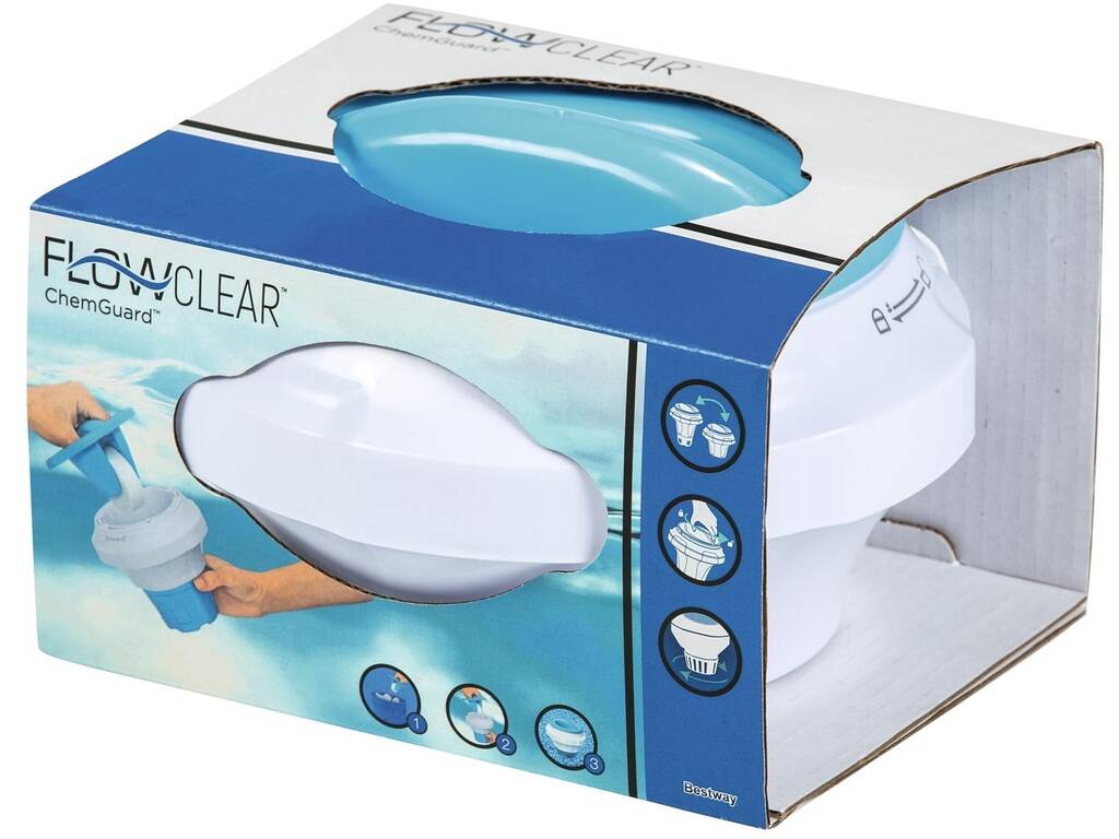 Dispenser per Compresse di Cloro con Coperchio di Protezione Bestway 58668