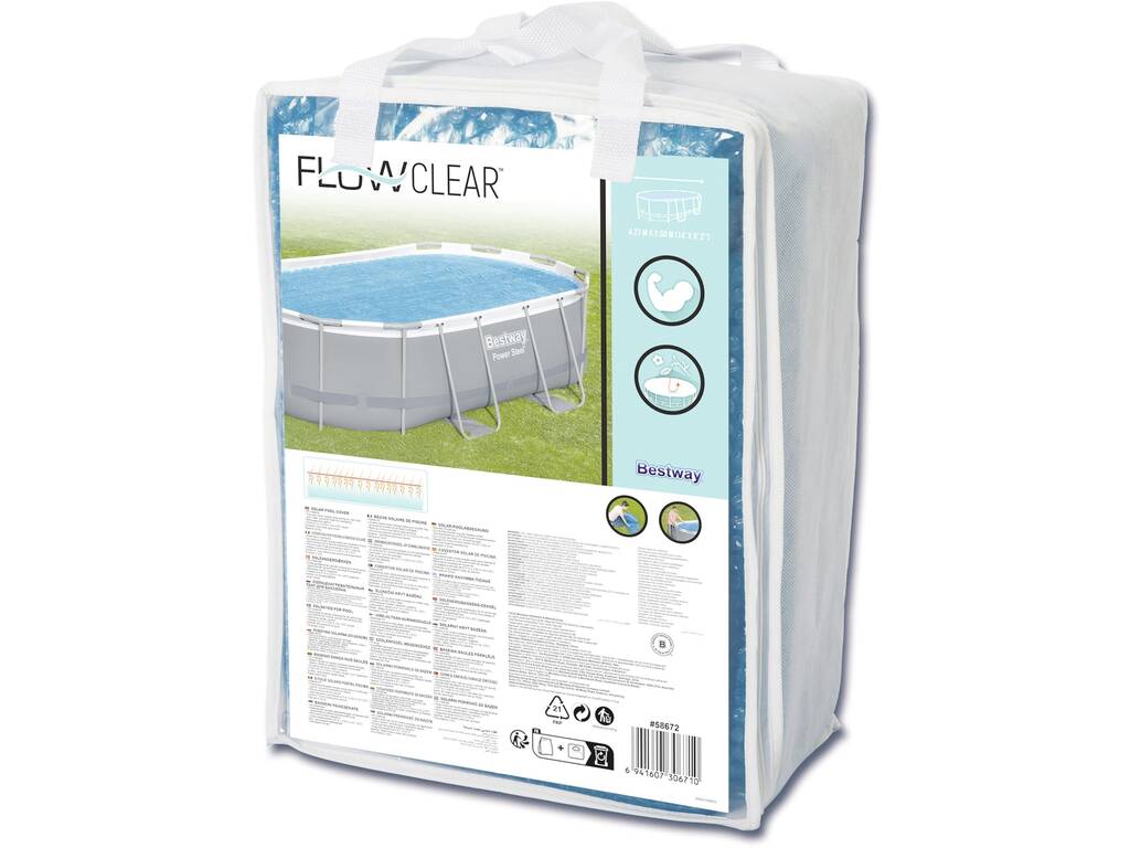 Telo di Copertura isotermico per Piscine ovali di 427x250x100 cm. Bestway 58672