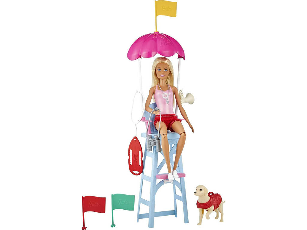 Barbie Bagnina con cane e sedia Mattel GTX69