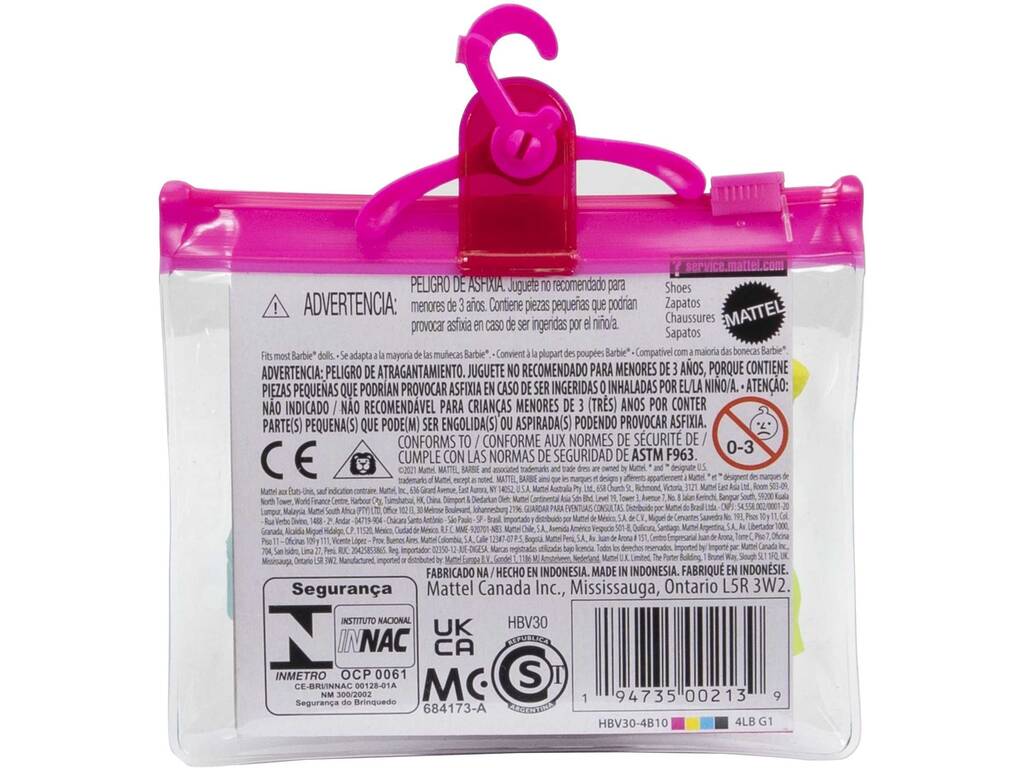 Pack chaussures Barbie Mattel HBV30