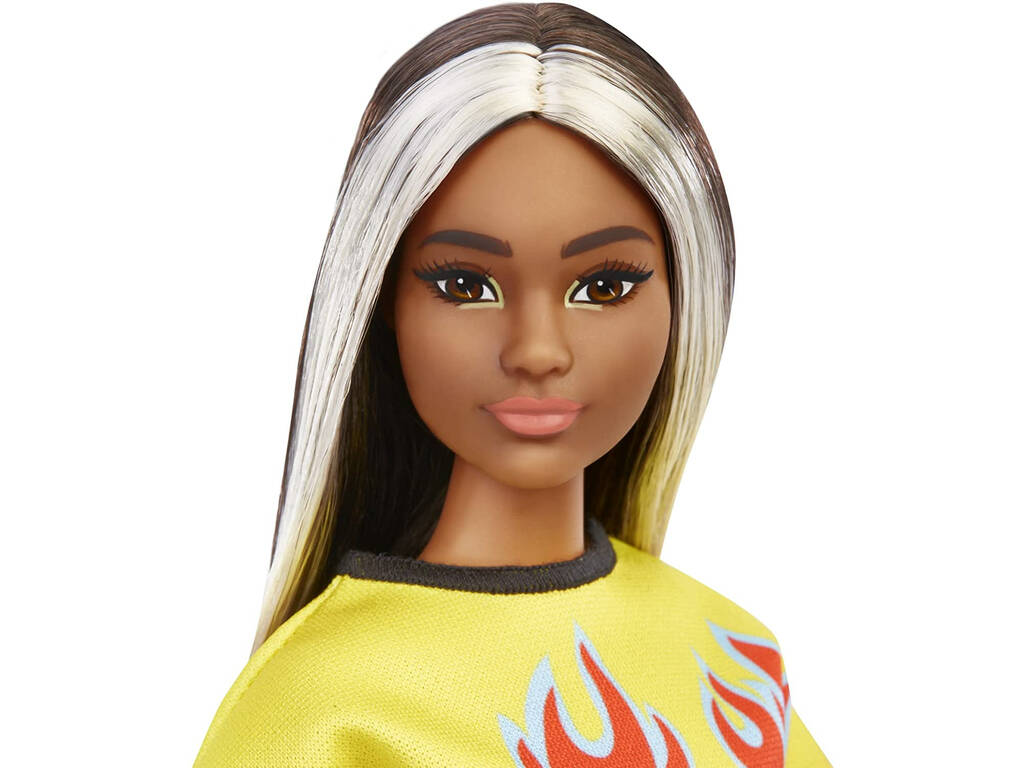 Barbie Fashionista Top con gonna a quadri Mattel HBV13