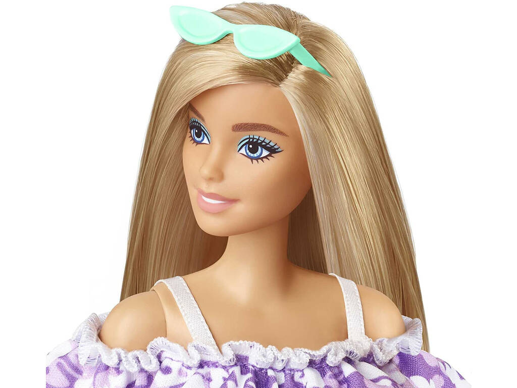 Barbie Loves The Ocean Robe violette à fleurs Mattel GRB36