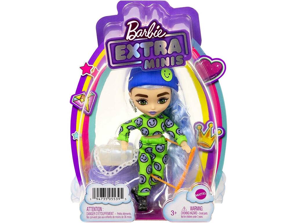 Barbie Extra Minis Cheveux Bleu Glace Mattel HGP65