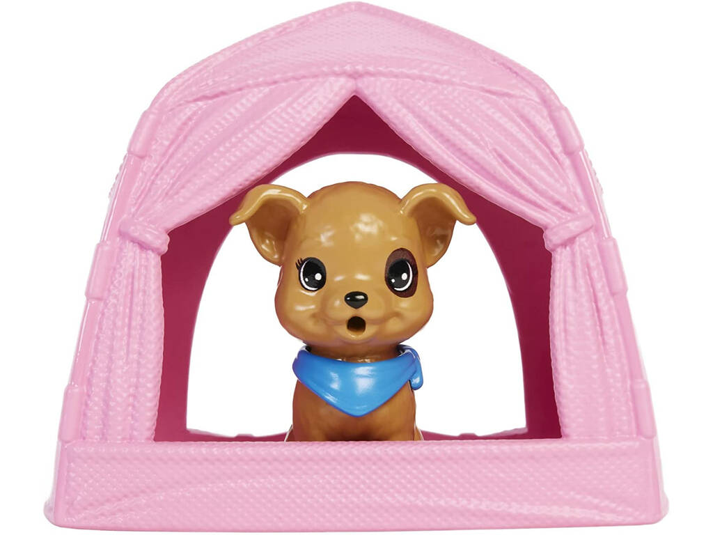 Barbie va in campeggio! Skipper e animali Mattel HDF70