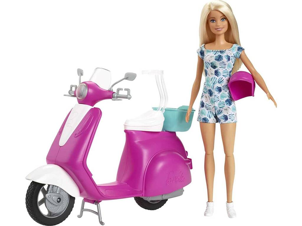 Barbie e Sua Scooter Mattel GBK85