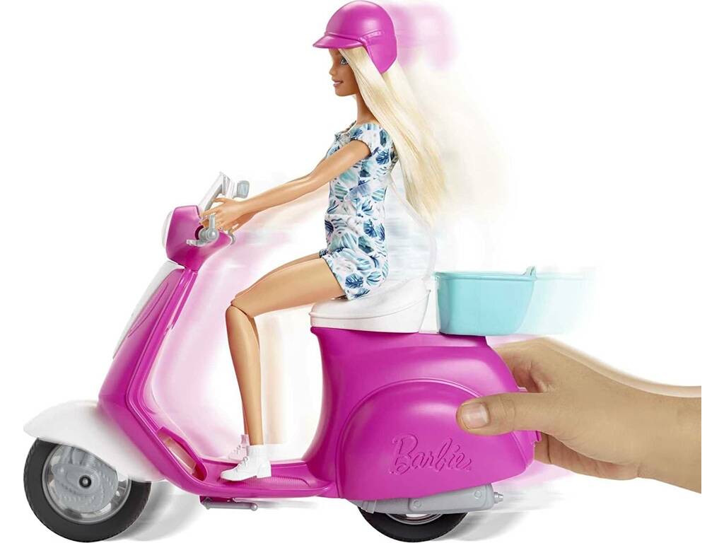 Barbie e Sua Scooter Mattel GBK85