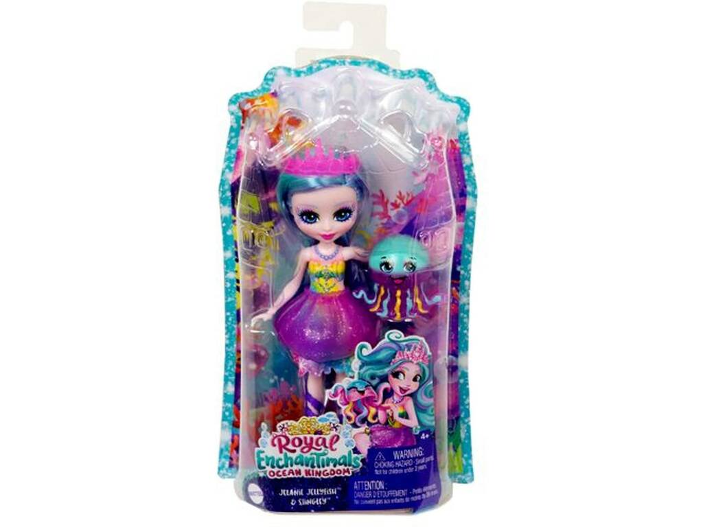 Enchantimals Royal Ocean Kingdom Muñeca Jelanie Jellyfish Mattel HFF34