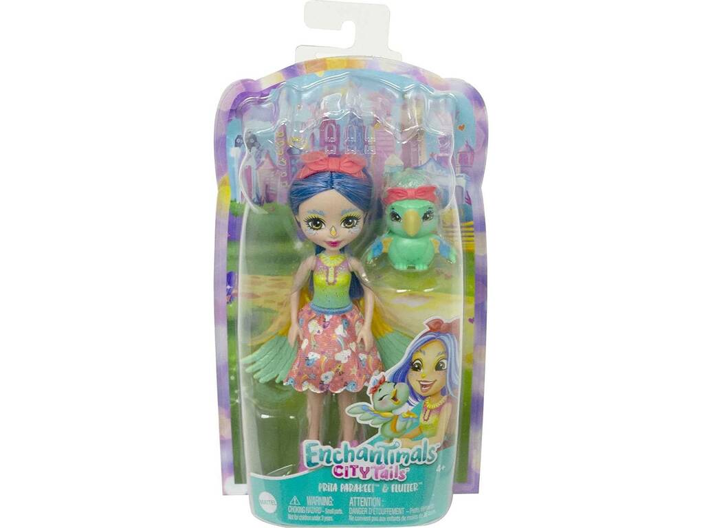 Enchantimals City Tails Muneca Prita Parakeet Mattel HHB89