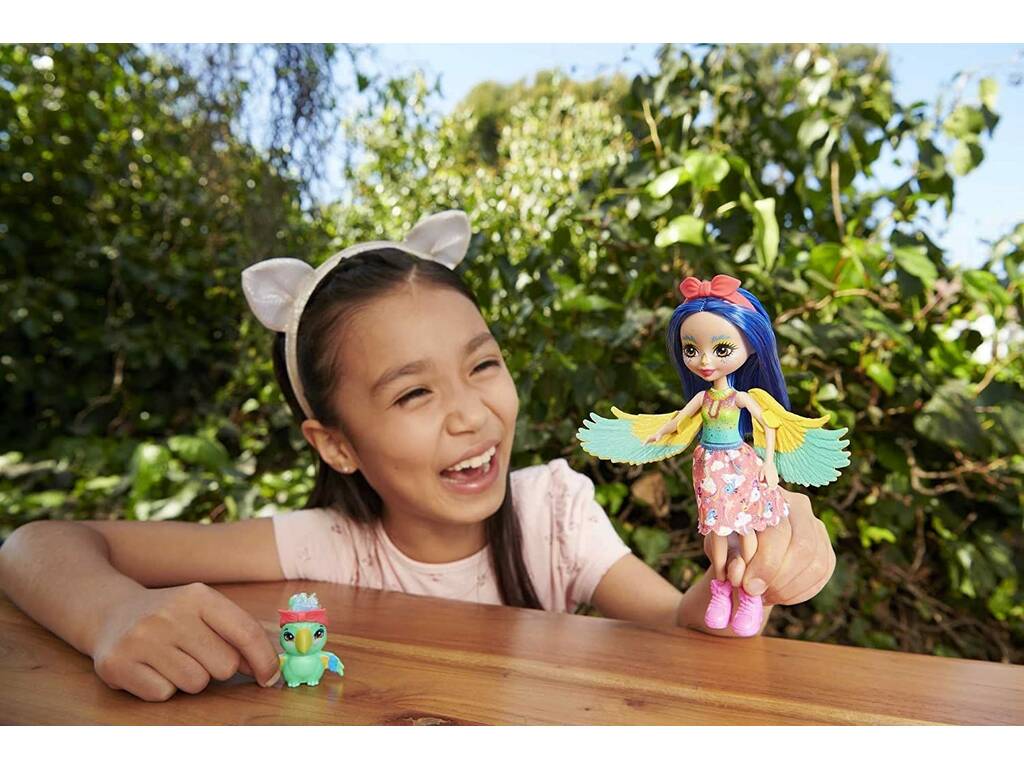 Enchantimals City Tails Muneca Prita Parakeet Mattel HHB89