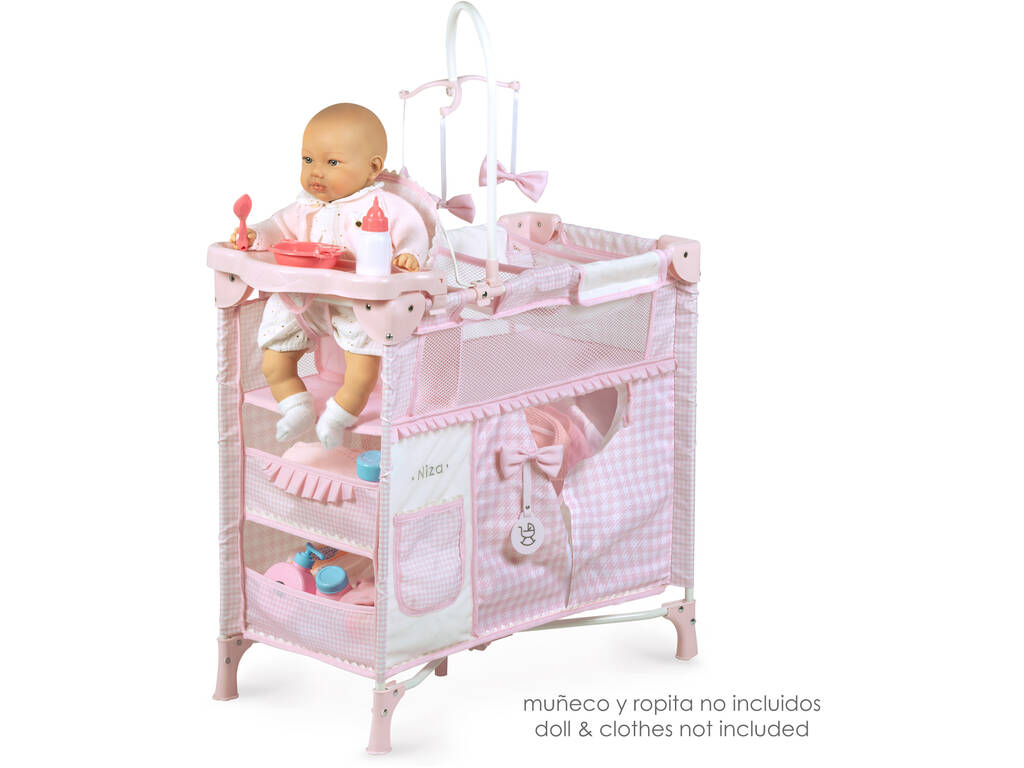 Fasciatoio pieghevole con accessori Niza DeCuevas 53046