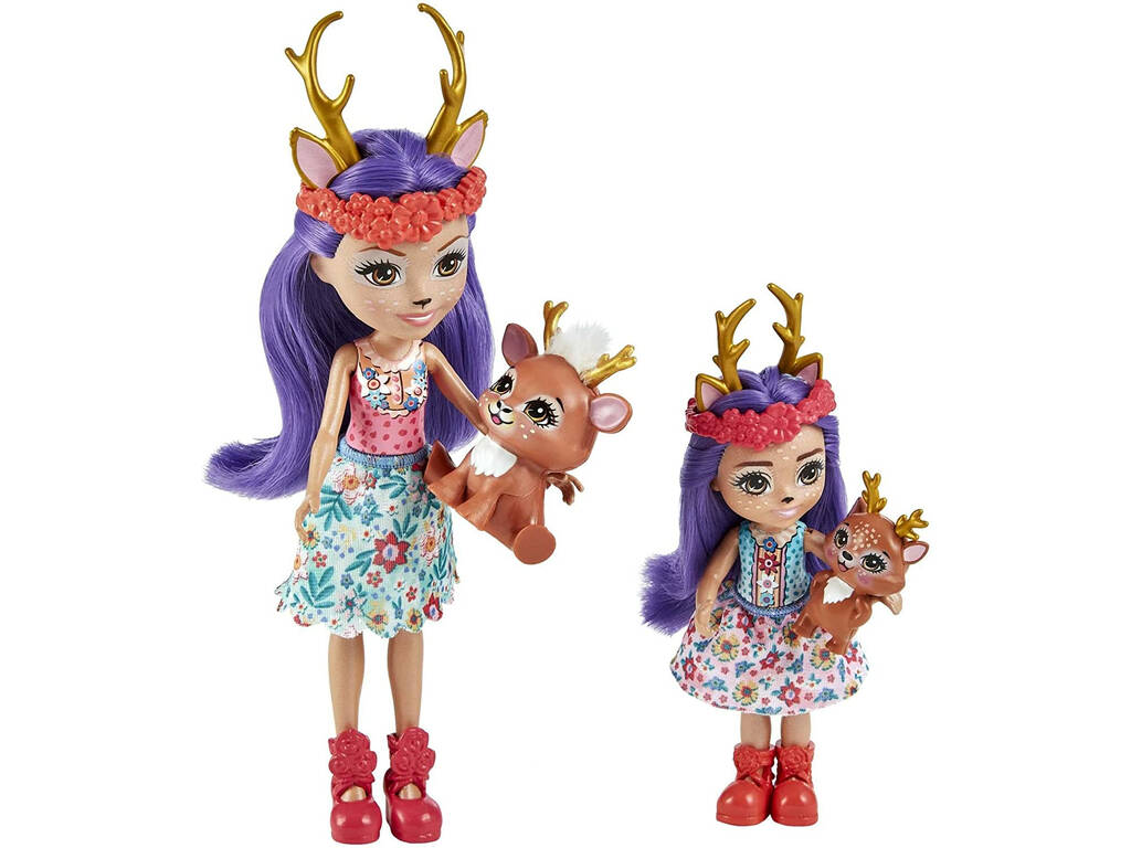 Enchantimals Sorelle Danessa e Danetta Deer Mattel HCF80