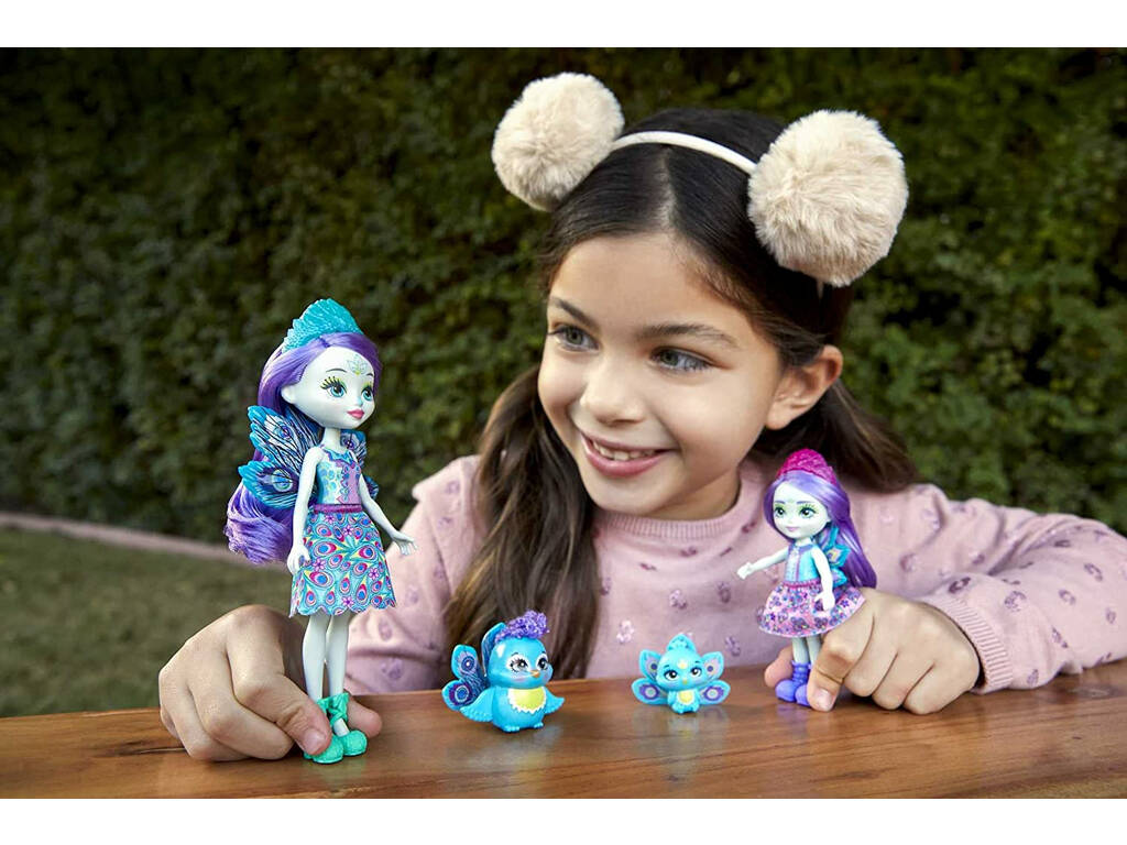 Enchantimals Hermanas Patter y Piera Peacock Mattel HCF83