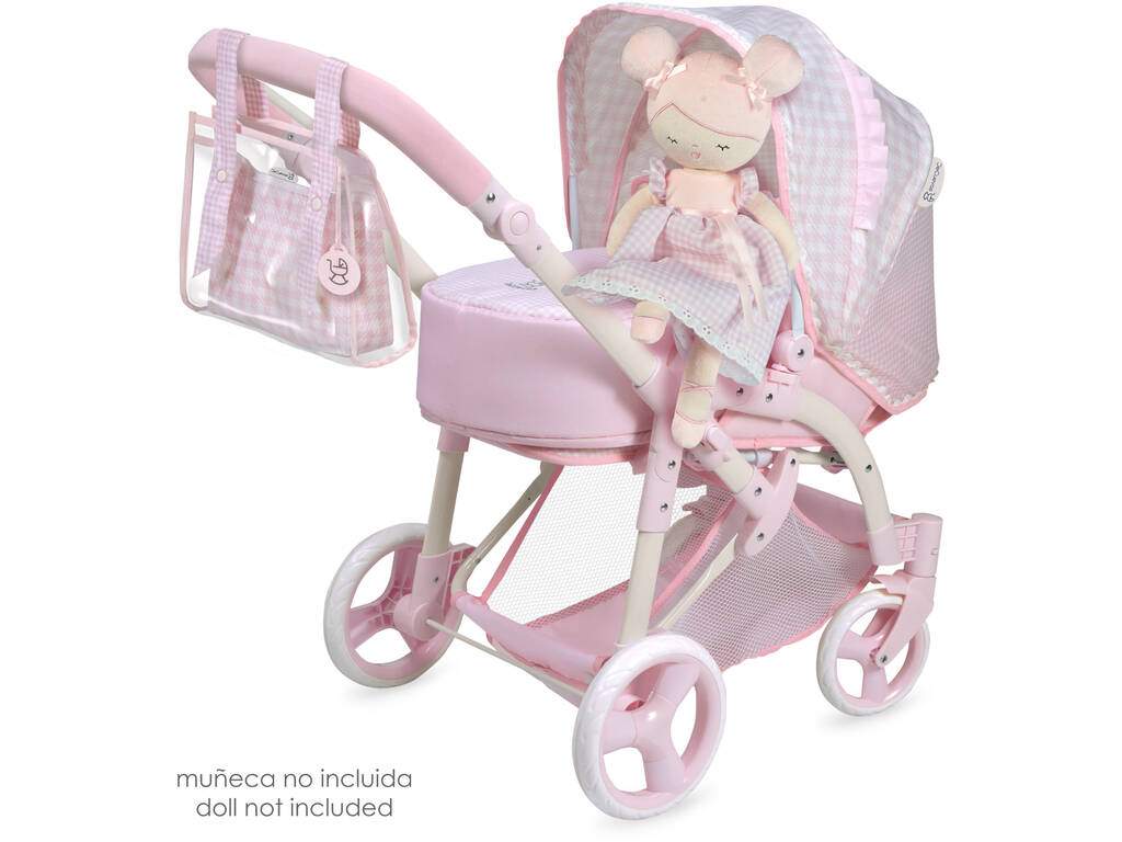 Passeggino per bambole pieghevole 3 in 1 Niza DeCuevas 81646