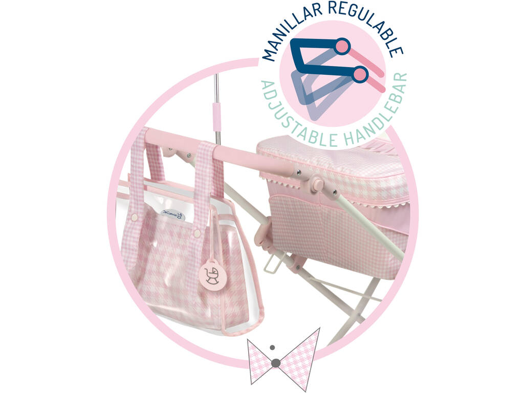 DeCuevas Nice Chariot de poupées pliable avec parasol 82046