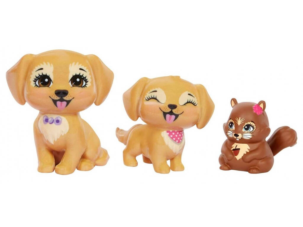 Enchantimals City Tails Gerika e famiglia Golden Retriever Mattel HHB85