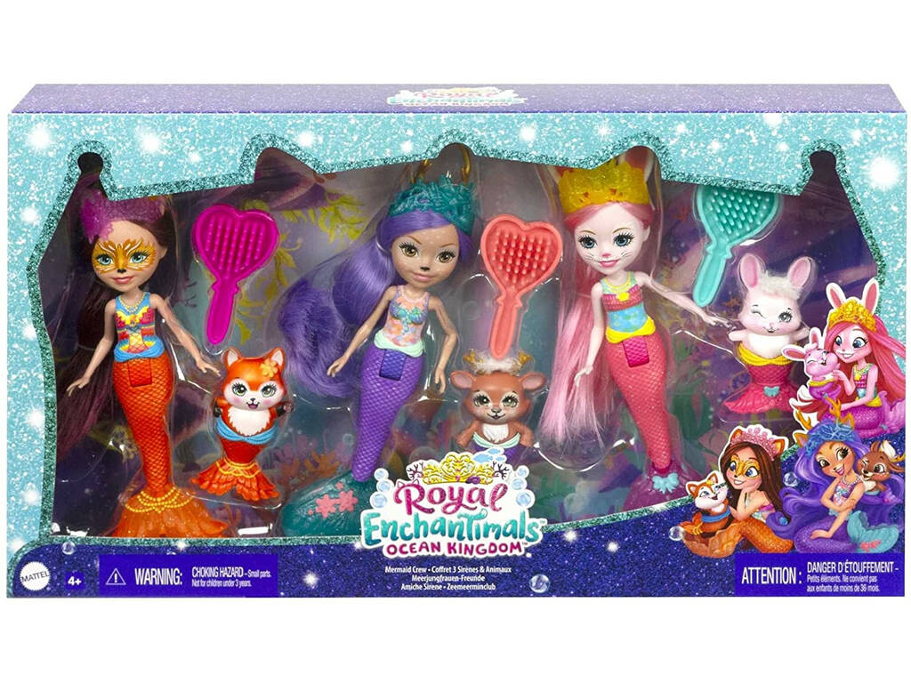 Enchantimals Pack 3 Sirene Mattel HCF87