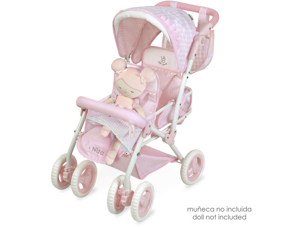 Passeggino per bambole Sedia Gemellare Pieghevole DeCuevas 90346