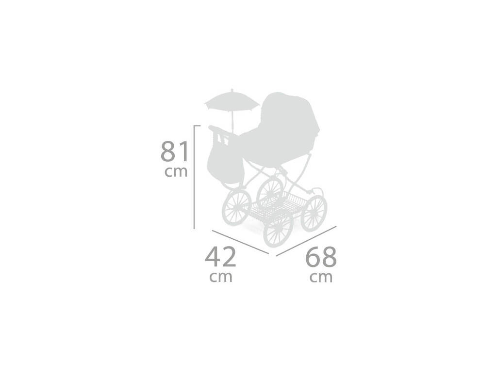 Passeggino per bambole pieghevole con ombrello Provenza DeCuevas 81045