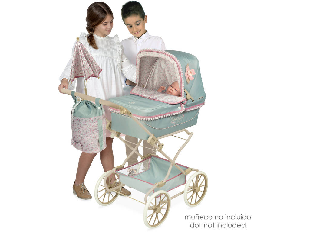Passeggino per bambole Provenza pieghevole con ombrello DeCuevas 82045