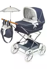 Passeggino Reborn pieghevole con ombrello Vintage DeCuevas 82044