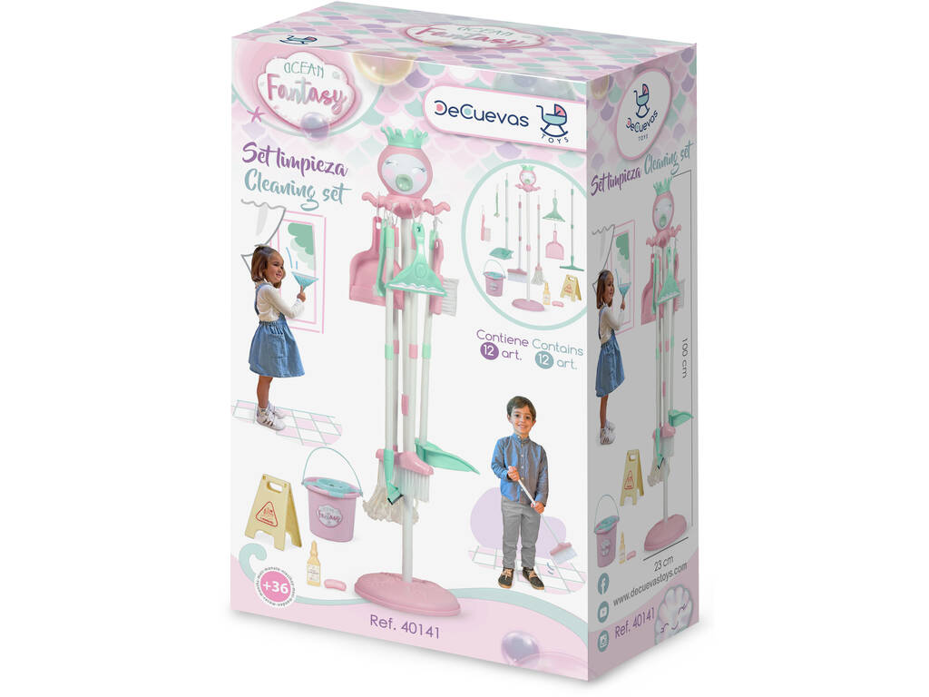 Set di pulizia con 12 accessori Ocean Fantasy di DeCuevas 40141