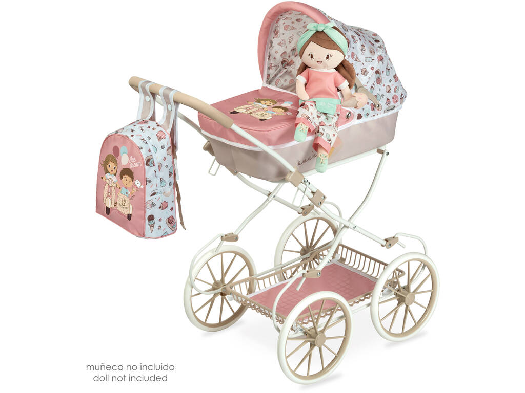 Sweet DeCuevas Chariot de poupée pliable 80048