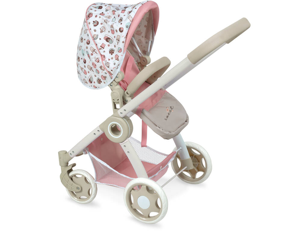 Sweet DeCuevas Chariot de poupée pliable 3 en 1 80548
