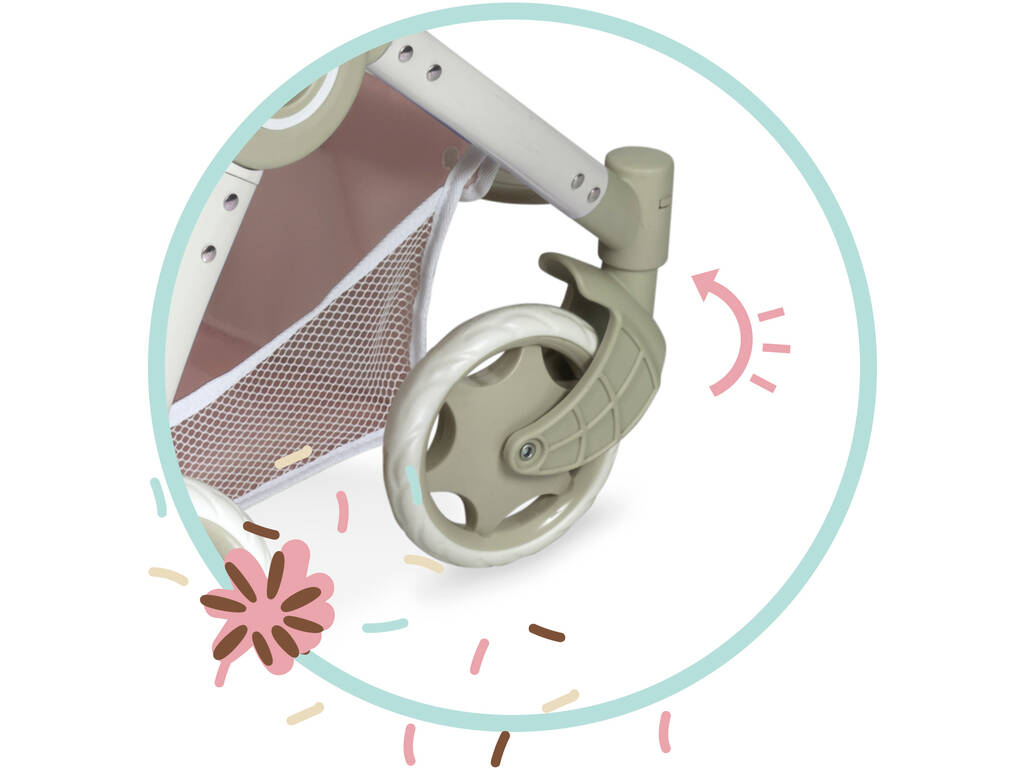 Sweet DeCuevas Chariot de poupée pliable 3 en 1 80548