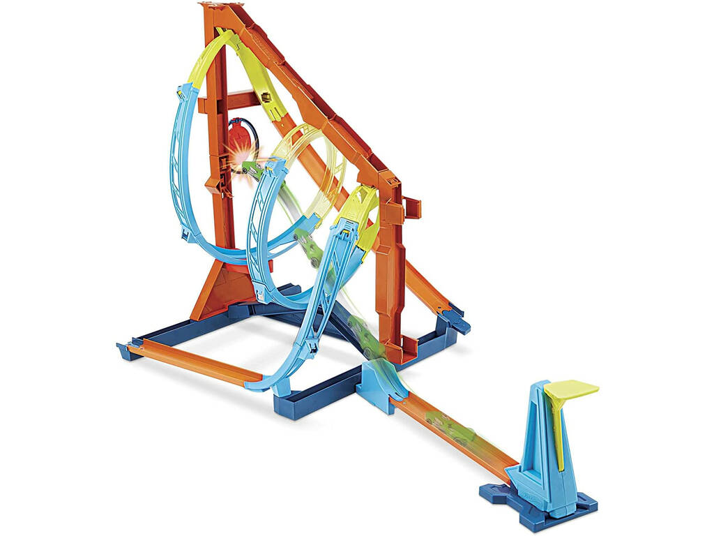 Hot Wheels Track Builder Kit di Pista in Espirale Mattel HDX79