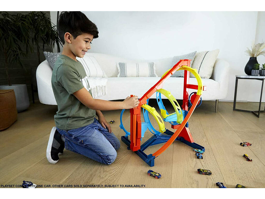 Hot Wheels Track Builder Kit di Pista in Espirale Mattel HDX79