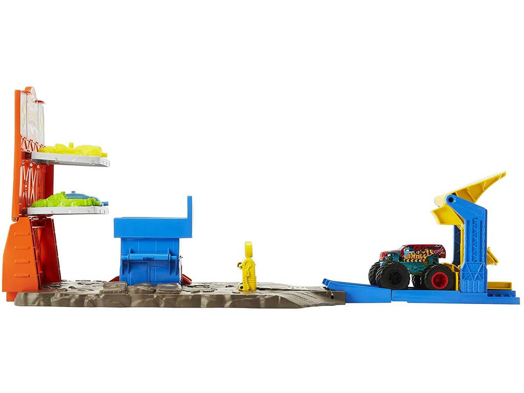 Hot Wheels Monster Trucks Stazione di esplosioni Mattel HFB12