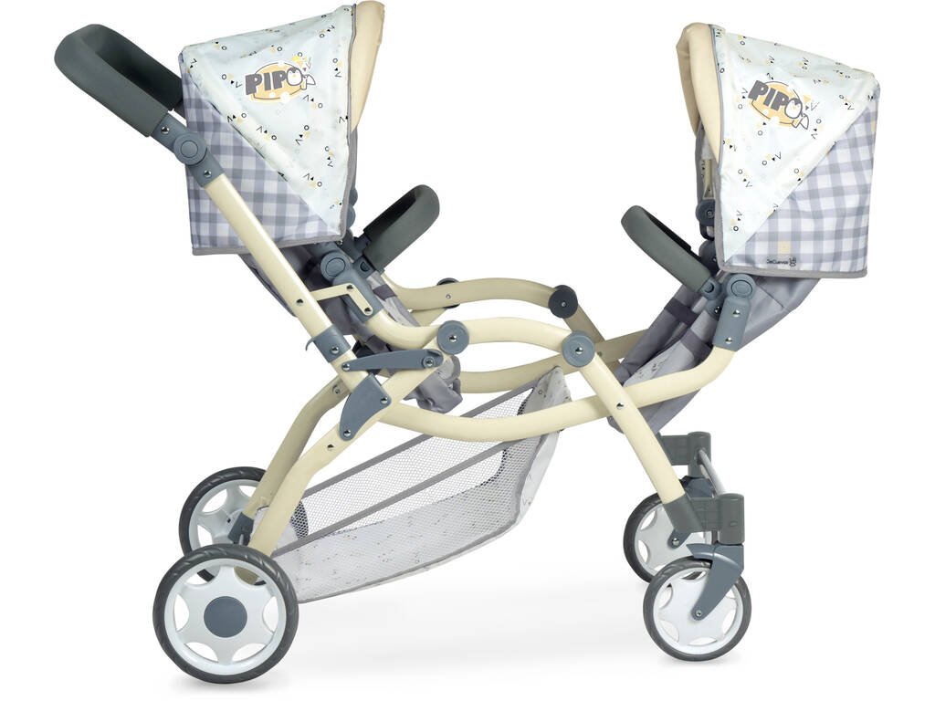 Pipo DeCuevas Grand chariot pliable pour poupées jumelles 80347