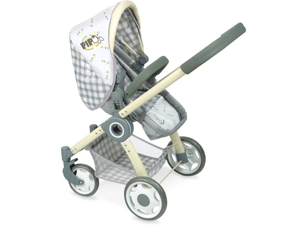 Pipo DeCuevas Chariot de poupée pliable 3 en 1 80547