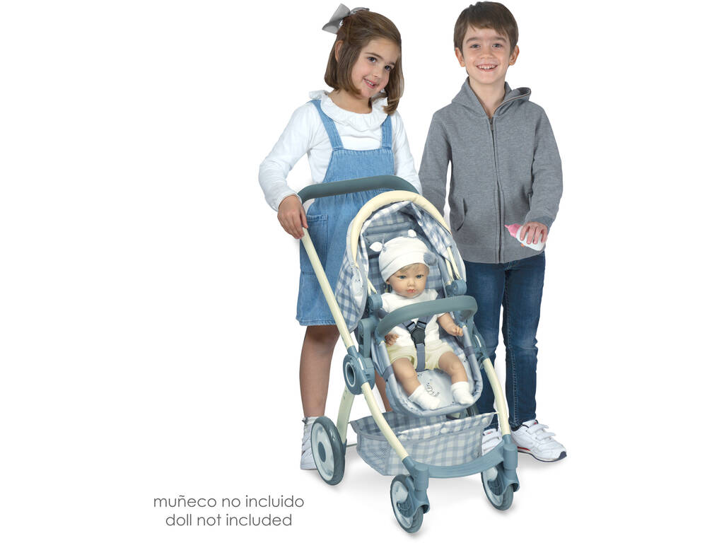 Pipo DeCuevas Chariot de poupée pliable 3 en 1 80547
