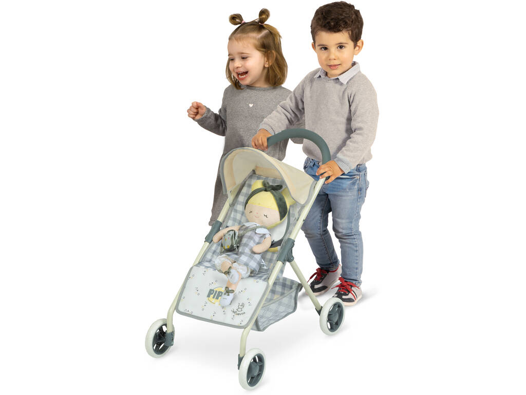 Passeggino per bambole Sedia per bambole 2 in 1 con bambola Pipo DeCuevas 290547