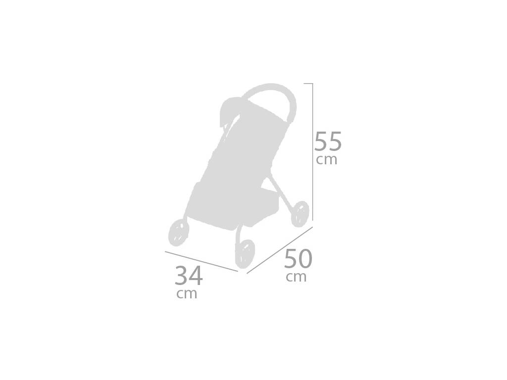 Passeggino per bambole Sedia per bambole 2 in 1 con bambola Pipo DeCuevas 290547