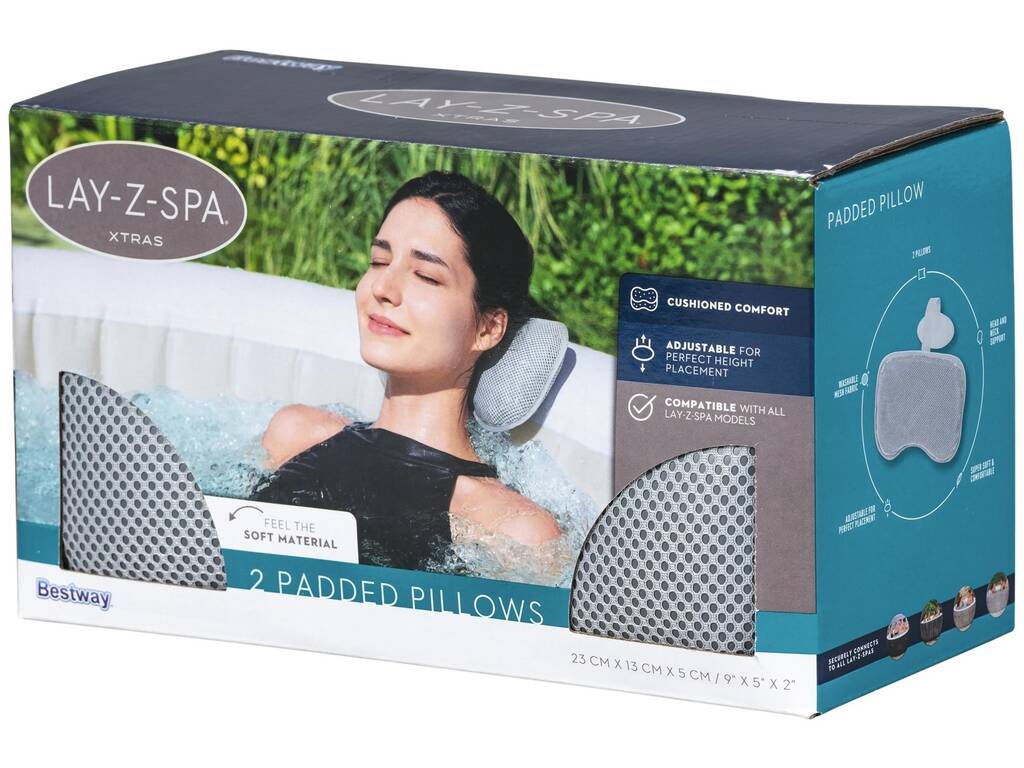 Set 2 Ricambi spa Cuscino imbottito per Lay-Z-Spa Bestway 60316