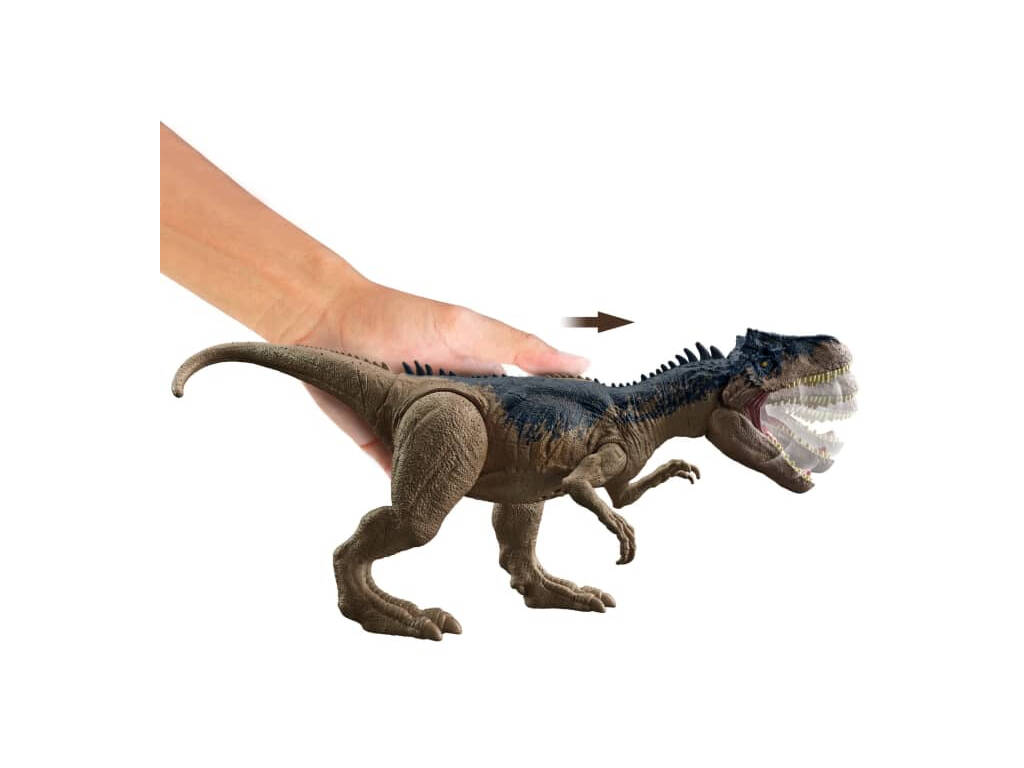Jurassic World Allosaurus Attacco Ruggente Mattel HCL91