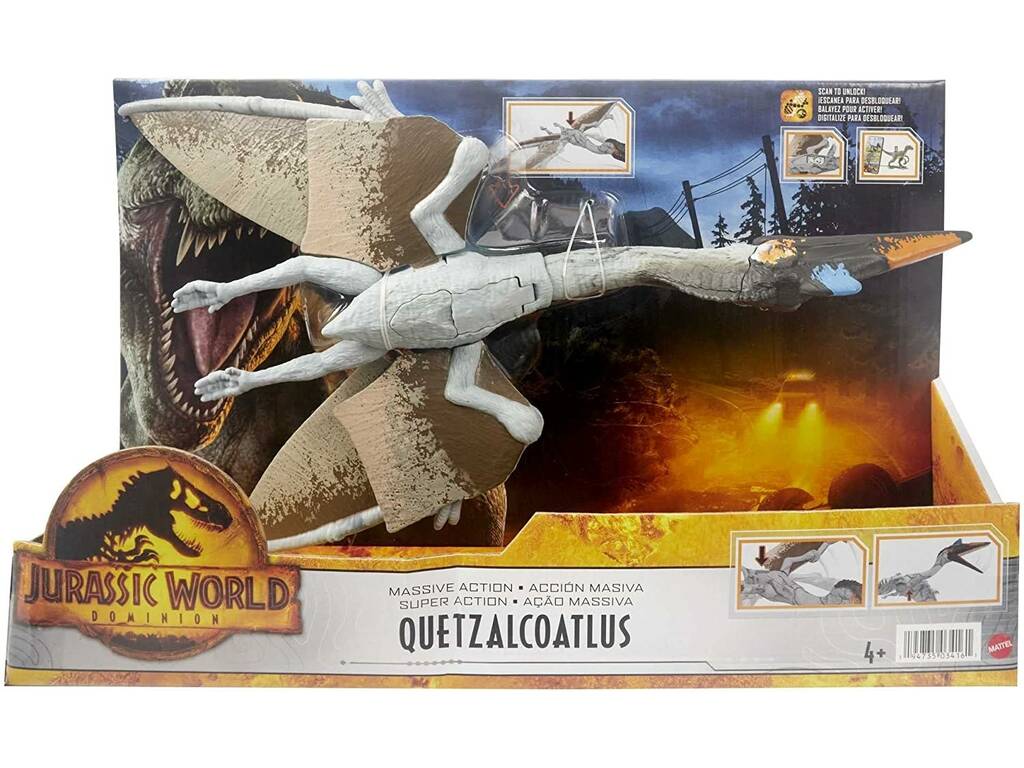 Jurassic World Dominion Quetzalcoatlus Azione colossale Mattel HDX48
