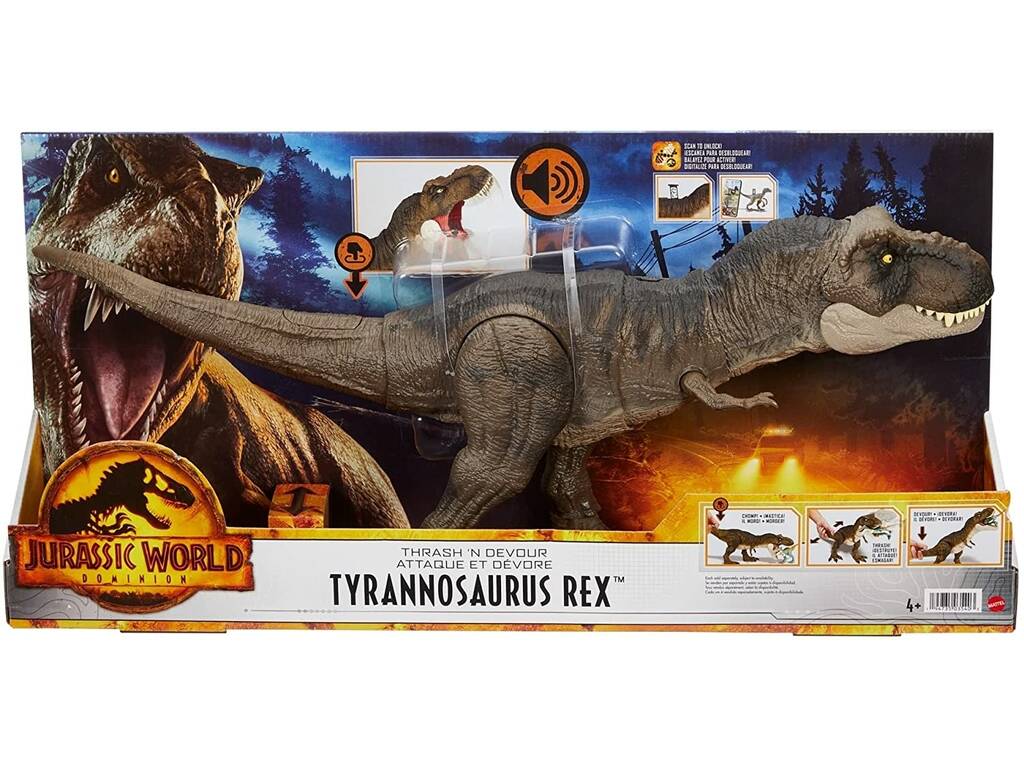 Jurassic World Dominion Tyrannosaurus Rex Destroy and Devour Mattel HDY55
